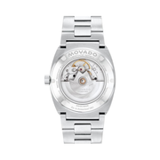 Movado Heritage Ondoplan Men’s Automatic Watch | Swiss Self-Winding, 39mm Stainless Steel Bracelet, Blue Dial