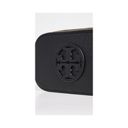 Tory Burch Women's Miller Mini Crossbody Bag | Black Leather Designer Crossbody with Gold-Tone Hardware