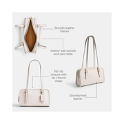 Coach Swing Zip Glovetanned Leather Shoulder Bag – Chalk