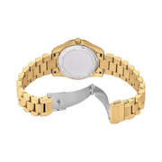 Michael Kors Women's Lexington Lux Multifunction Gold-Tone Stainless Steel Bracelet Watch (Model: MK4924)