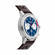 Breitling Shelby Cobra Top Time B01 – 41mm Stainless Steel Chronograph Watch with Brown Leather Strap