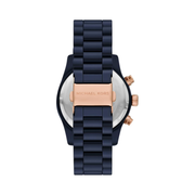 Michael Kors Lexington Chronograph Women’s Watch – Blue Ceramic with Rose Gold Accents (MK4969)
