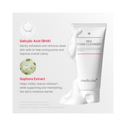 Medicube Red Foam Cleanser – Deep Cleansing, Sebum Control & Impurity Removal for Acne-Prone Skin | Korean Skincare (200g / 6.76 oz)