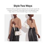 Coach Tabby Shoulder Bag 26 – Chalk Polished Pebble Leather Designer Crossbody Handbag