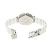Anne Klein Women's Ceramic Bracelet Watch with Diamond Accent