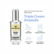 TIRTIR Ceramic Milk Ampoule | Hydrating Korean Face Serum for Glass Skin | Moisturizing, Nourishing, Lightweight, Non-Greasy, 1.35 fl. oz.