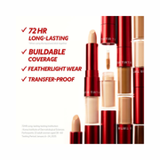 TIRTIR Glide & Hide Blurring Concealer – Dual Liquid & Balm Formula, Long-Lasting Creamy Coverage, Pore-Blurring & Hydrating Korean Concealer (#5C, 0.28 Oz)