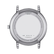 Tissot Carson Premium Gent Moonphase Men’s Swiss Quartz Watch – Stainless Steel, Grey Dial (T1224231103300)