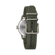 Bulova Men’s Military Hack Automatic Watch with Green Nylon Strap