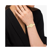 Calvin Klein Women’s Contemporary Elegance Quartz Watch – 28mm Gold-Plated Bangle & Link Bracelet