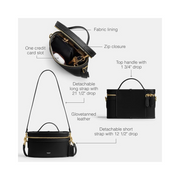 Coach Trail Glovetanned Leather Crossbody Bag – Black Handbag