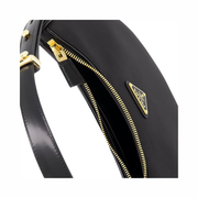 Prada Arqué Small Shoulder Bag in Black Re-Nylon and Brushed Leather – Model 1BC194 (New)