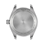 Tissot PR 100 34mm Quartz Watch – Rose Gold PVD Stainless Steel Case with Leather Strap