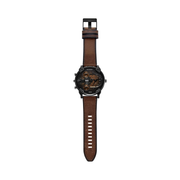Diesel Men’s Mr. Daddy Slim Multi-Movement Watch – Brown Leather Strap, 54mm Case, Quartz Analog (Model DZ7492)