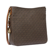 Michael Kors Jet Set Large Messenger Bag – Signature Logo Canvas