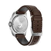 Victorinox Swiss Army Quartz Men’s Watch – Blue Dial, Brown Leather Strap (42mm)