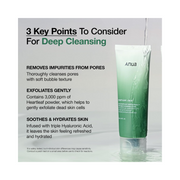 ANUA Heartleaf Quercetinol Pore Deep Cleansing Foam – Gentle BHA Face Wash with Hyaluronic Acid for Blackhead Removal & Double Cleansing