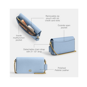 Coach Mila Crossbody Bag – Polished Pebble Leather Compact Designer Purse