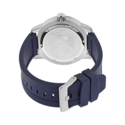 Invicta Men’s Specialty Quartz Watch – Blue Silicone Strap Blue & White Dial 45mm