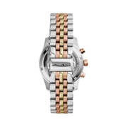 Michael Kors Lexington Women’s Chronograph Watch – 38mm Tri-Tone Stainless Steel Bracelet | Quartz Movement