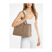 Michael Kors Laila Medium Tote Bag – Gold-tone Hardware / Birch