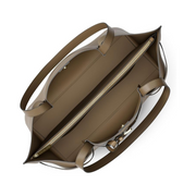 Michael Kors Women’s Emilia Large Tote – Husk Pebbled Leather Shoulder Bag