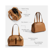 Coach Twin Turnlock Bag 20 – Smooth Cow Leather, Signature Turnlock Pockets, Timeless Heritage Design