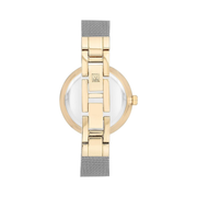 Anne Klein Women’s Premium Crystal Accented Mesh Bracelet Watch – Two Tone