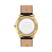 Coach Elliot Women's 36mm Quartz Watch – Black PVC Band
