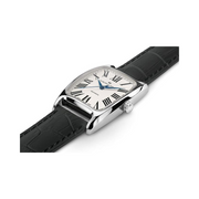 Hamilton American Classic Boulton Mechanical Watch – Swiss Made, 34x38.8mm Stainless Steel Case, White Dial, Black Leather Strap