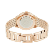Anne Klein Women’s Premium Crystal Accented Mesh Bracelet Watch – Rose Gold