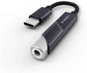 FiiO KA11 USB C to 3.5mm Audio Adapter 32bit/384KHz, USB Type C Dongle HiFi DAC Amplifier for Android/iOS/Windows/Mac (Black, TC)