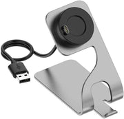 Garmin Lily 2 Classic Smartwatch – Dark Bronze, Mulberry Leather Band, Fitness & Health Tracking, 1” Touchscreen, Bundle with Charging Dock & Accessories