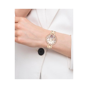 Coach Chelsea Women's 36mm Rose Gold Quartz Watch – Floral Sunray Dial & Crystal-Set Bezel