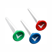 Callaway Par Tee Plastic Golf Tees – Durable Low-Spin Launch, 6-Pack, Assorted Colors