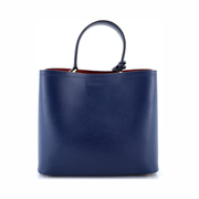 Prada Pre-Loved Panier Large Bucket Bag in Blue Saffiano Leather – Model 339877/8