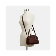 Coach Empire Carryall 21 – Natural Grain Leather Handbag in Maple with Versatile Carry Options