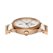Rado Centrix Automatic Diamonds – Women’s 30.5mm Swiss Automatic Watch | White Dial, Diamond Markers, Ceramic & PVD Bracelet