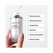 TIRTIR Ceramic Milk Ampoule | Hydrating Korean Face Serum for Glass Skin | Moisturizing, Nourishing, Lightweight, Non-Greasy, 1.35 fl. oz.