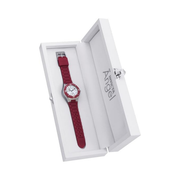 Invicta Angel Women’s Multi-Function Watch – Red Silicone Strap White Dial 38mm