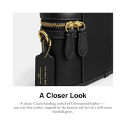 Coach Trail Glovetanned Leather Crossbody Bag – Black Handbag