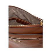 Michael Kors Jet Set Charm Small North South Flat Crossbody Bag – Gold-tone Hardware / Luggage