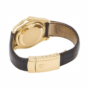 Rolex Pre-Loved Datejust 36 mm Bronze Dial Automatic Watch – 18K Yellow Gold & Leather Strap 116138
