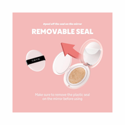 TIRTIR Mask Fit All Cover Pink Cushion Foundation – High Coverage, Velvety Matte Finish, Long-Lasting Korean Cushion (#13N Fair Ivory, 0.63 Fl Oz)