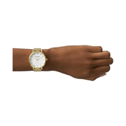 Kate Spade New York Morningside Women’s Gold Mesh Quartz Watch with Scallop Topring (38mm)
