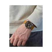 Hamilton Khaki Aviation Day Date Automatic Watch – Swiss Made, 42mm Stainless Steel Case, Black Dial, Brown Leather Strap