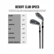 PXG Desert Club Iron – Right Hand | Specialty Iron for Recovery Shots & Troubled Lies | Steel Shaft | Stiff Flex