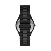 Michael Kors Oversized Slim Runway Men’s Watch | Stainless Steel Quartz Watch with 44mm Case | Black Stainless Steel Bracelet