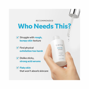 TIRTIR PHA 15% Exfoliating Serum | Gentle Water Peeling for Sensitive Skin | Hydrating PHA & LHA Formula for Smooth, Radiant Complexion | 1.01 Fl Oz