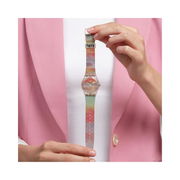 Swatch Turner’s Scarlet Sunset Gent Biosourced Unisex Quartz Watch – Pink
